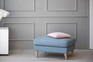 Puffed pillow in the living room