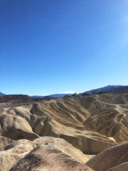 Fototapeta na wymiar Mountainous Landscape and Blue Skies in Death Valley National Park, California, USA