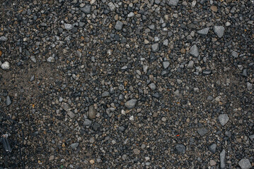 Texture of gravel, stones. 