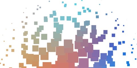 Light Blue, Yellow vector texture in rectangular style. New abstract illustration with rectangular shapes. Design for your business promotion.