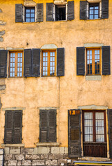 Buildings with style in Annecy, France, Europe
