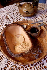 Raindrop Cake - Mizu Shingen Mochi - Japanese water cake - Moji water Japan