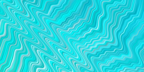 Light Blue, Green vector background with curved lines. Colorful illustration, which consists of curves. Pattern for websites, landing pages.