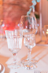 white evening festive table decor