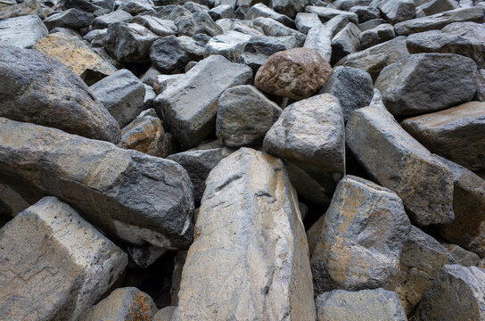 Columns of volcanic basalt, Goat Rocks Wilderness, Washington