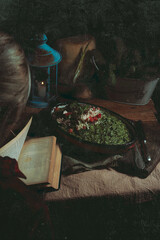 still life with a book