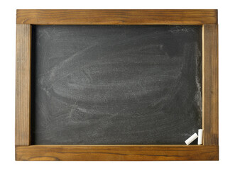 Chalk board isolated on white background
