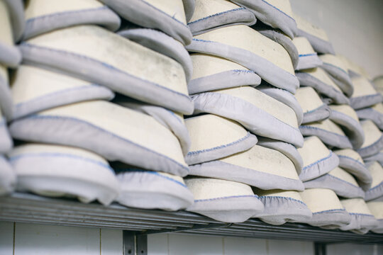 Forms for baking bread in bakery