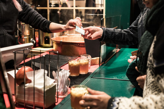 Hot punch at a Christmas market