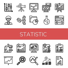 statistic icon set