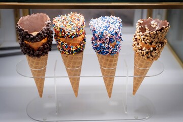 Four Ice Cream Cones