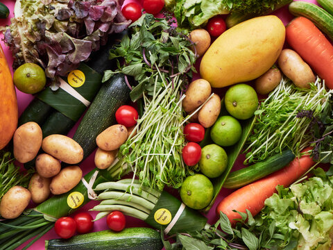 Green organic veggies