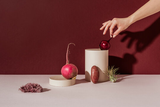 Purple vegetable composition