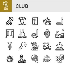 club icon set