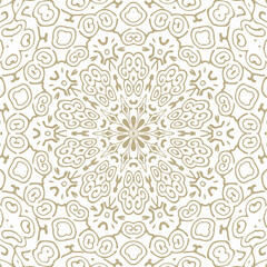 Oriental Seamless Vector Pattern - Repeating ornament for textile, wraping paper, fashion etc.