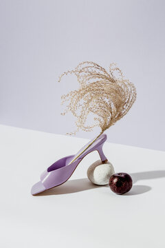 Violet mules