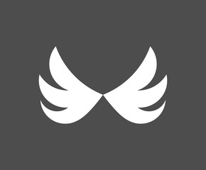 Obraz premium White wings symbol.