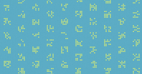 Abstract Color Halftone Dots generative art background illustration