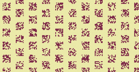 Abstract Color Halftone Dots generative art background illustration