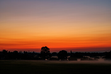 Twilight sky and cloud at sunrise background image