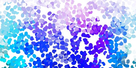 Light blue, red vector texture with memphis shapes.