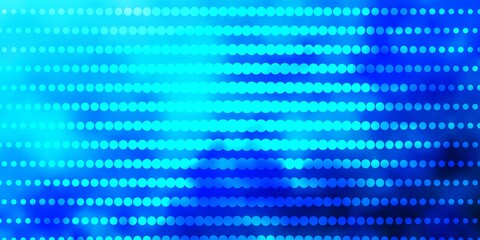 Obraz premium Light BLUE vector pattern with circles. Colorful illustration with gradient dots in nature style. Pattern for wallpapers, curtains.
