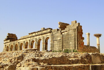 Volubilis roman ruins in Morocco