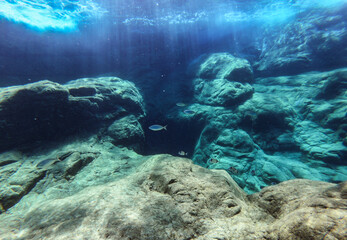 Underwaterworld while snorkeling in Ikaria