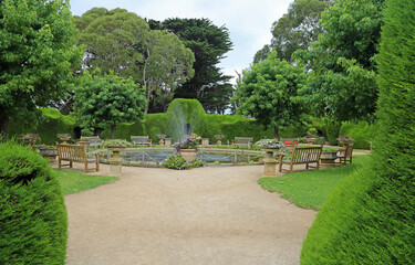 Relaxing garden - The Ashcombe Maze and Lavender Gardena, Victoria, Australia