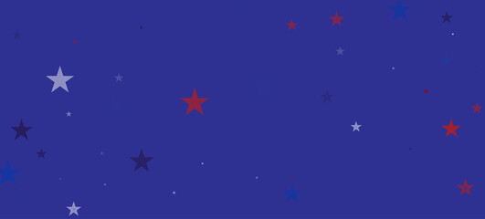 Fototapeta premium National American Stars Vector Background. USA President's 4th of July Labor 11th of November Memorial Independence Veteran's Day 