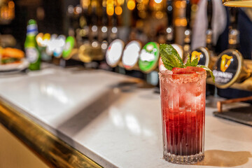 Fresh cocktail for hot weather signature