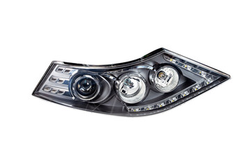 Car headlight with led lamps