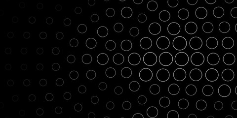 Fototapeta na wymiar Dark Gray vector backdrop with circles. Abstract illustration with colorful spots in nature style. Pattern for wallpapers, curtains.
