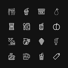 Editable 16 juice icons for web and mobile