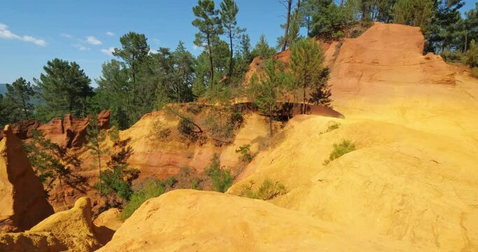 The french Colorado, Roussillon, Vaucluse, Provence,France