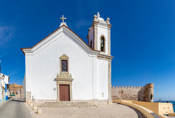 Portuguese church Santa Missa in the historic city of Sines, Portugal