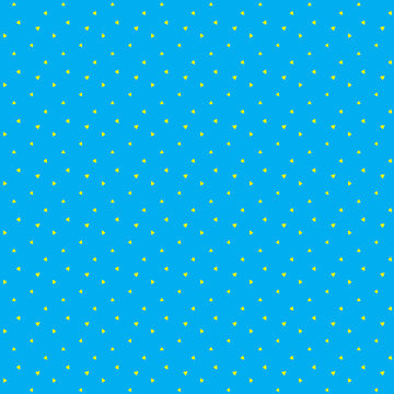 cyan blue and yellow scattered hand drawn random triangle dots seamless pattern minimal design background great for branding and packaging