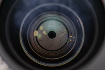 カメラのレンズの絞り羽