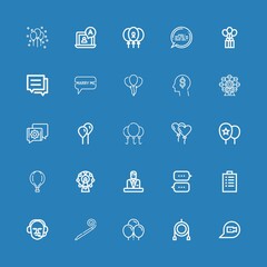 Editable 25 balloon icons for web and mobile