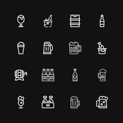 Editable 16 malt icons for web and mobile