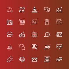 Editable 25 forum icons for web and mobile
