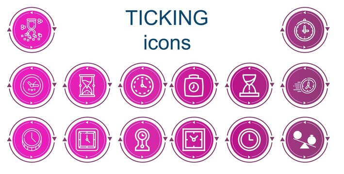 Editable 14 ticking icons for web and mobile