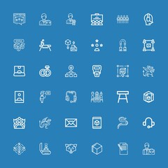 Editable 36 corporate icons for web and mobile