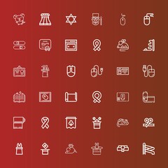 Editable 36 scroll icons for web and mobile