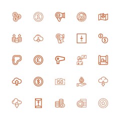 Editable 25 token icons for web and mobile