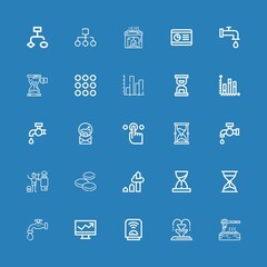 Editable 25 flow icons for web and mobile