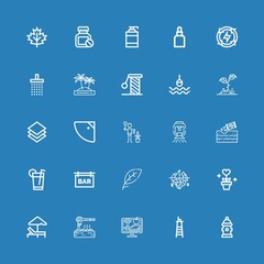 Editable 25 water icons for web and mobile