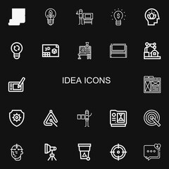 Editable 22 idea icons for web and mobile