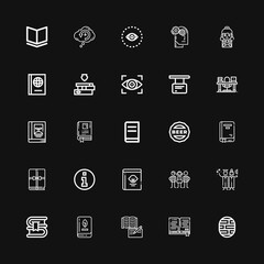 Editable 25 knowledge icons for web and mobile