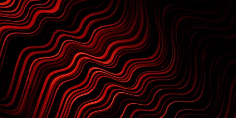 Dark Pink, Red vector layout with circular arc. Colorful illustration in circular style with lines. Pattern for busines booklets, leaflets